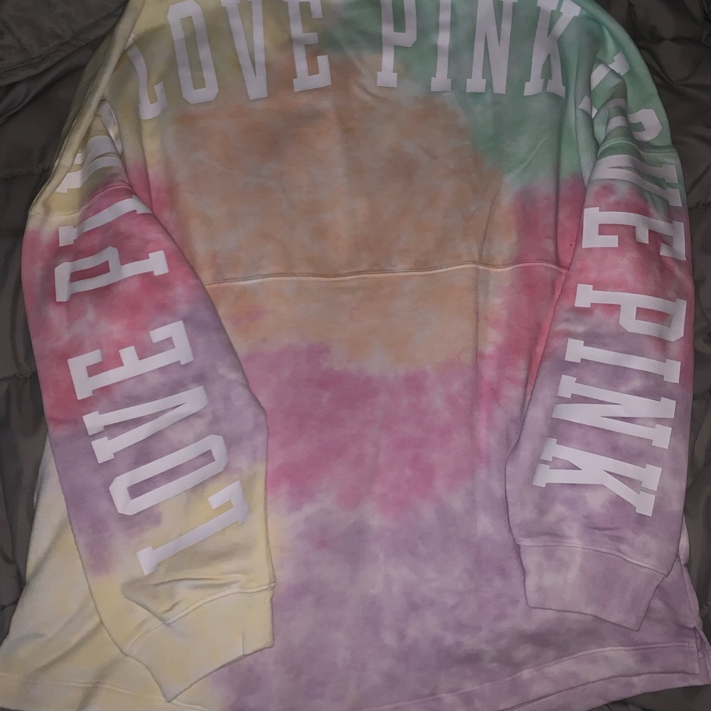 ❤️❤️Sold on eBay❤️❤️ VS Pink S Freya Tie Dye 1/4 Zip Sweatshirt & Joggers - Picture 13 of 16